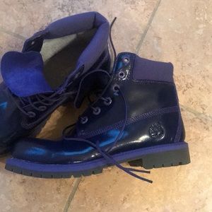 Auth Grape real Patent Leather Timberlands ❣️